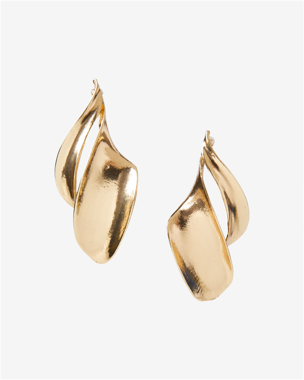 Twist Drop Earring Gold
