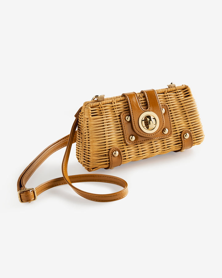 Wicker Clutch Natural/Brown