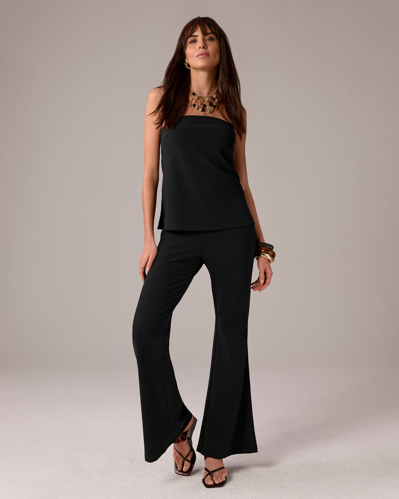 Beyond Travel Contour Flare Pant Jet Black