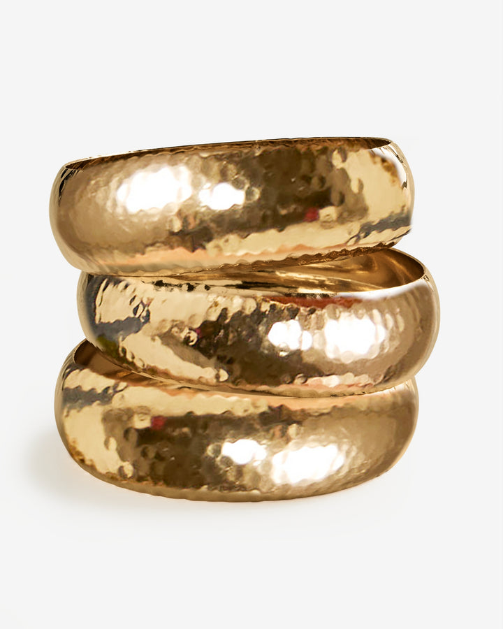 Gold Chunky Bangle Set Gold