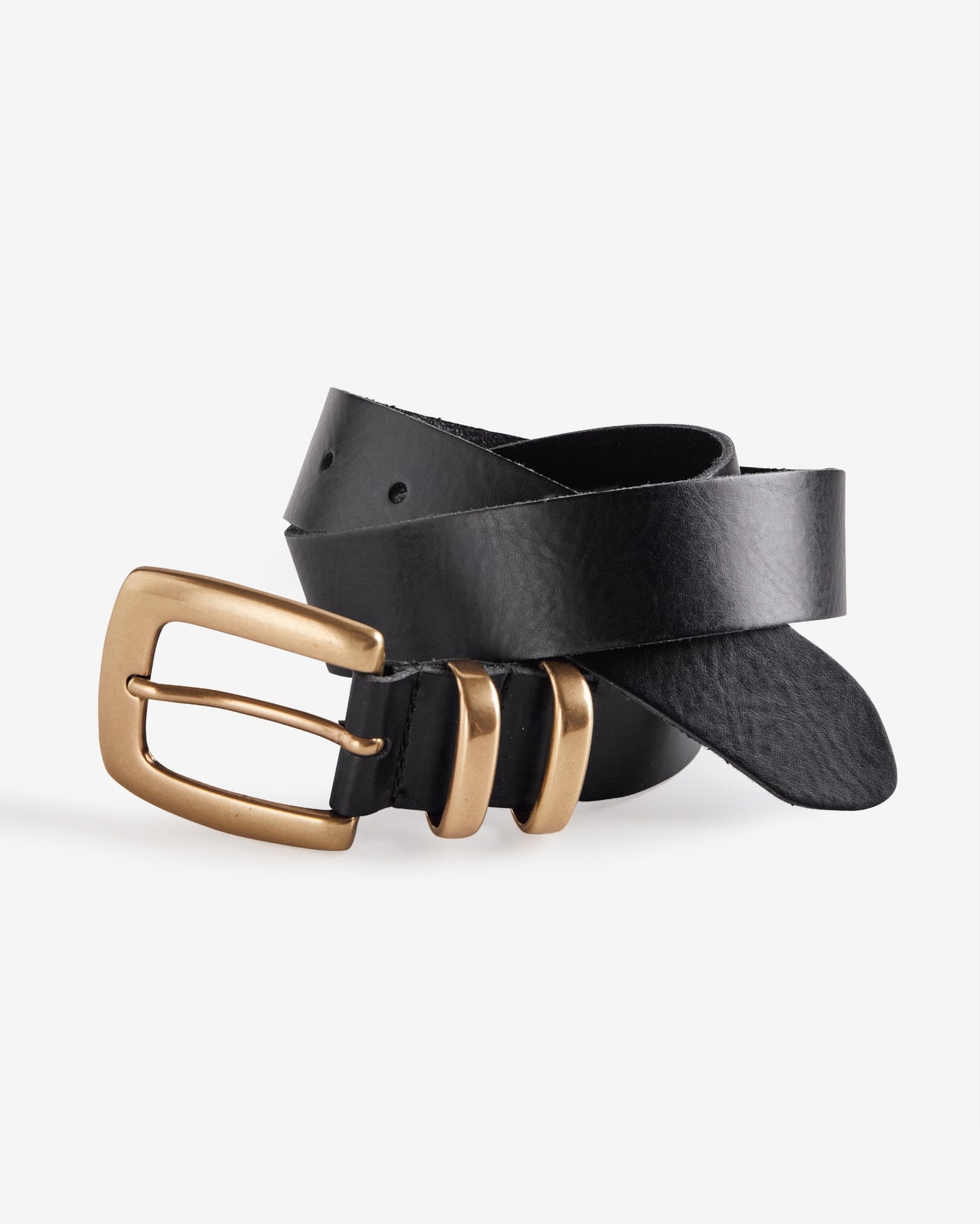 Modern Buckle Hardware Belt Black