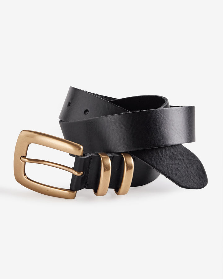 Modern Buckle Hardware Belt Black