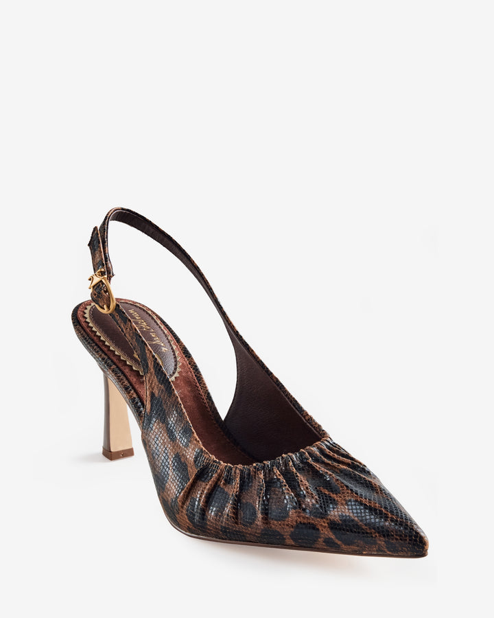 Scrunched Sling Back Heel Multi
