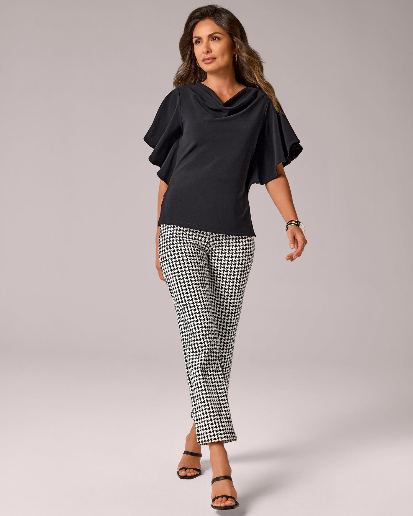 Beyond Travel Houndstooth Slim Pant Fashion Houndstooth