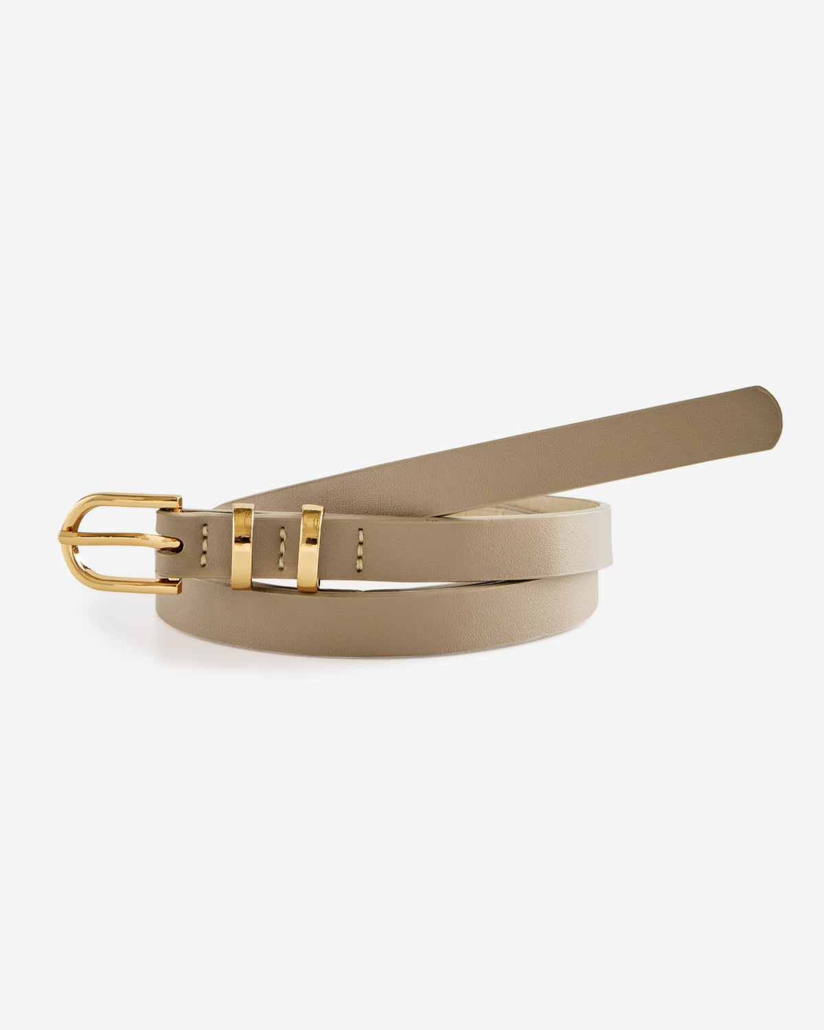 Skinny Everyday Belt Nude