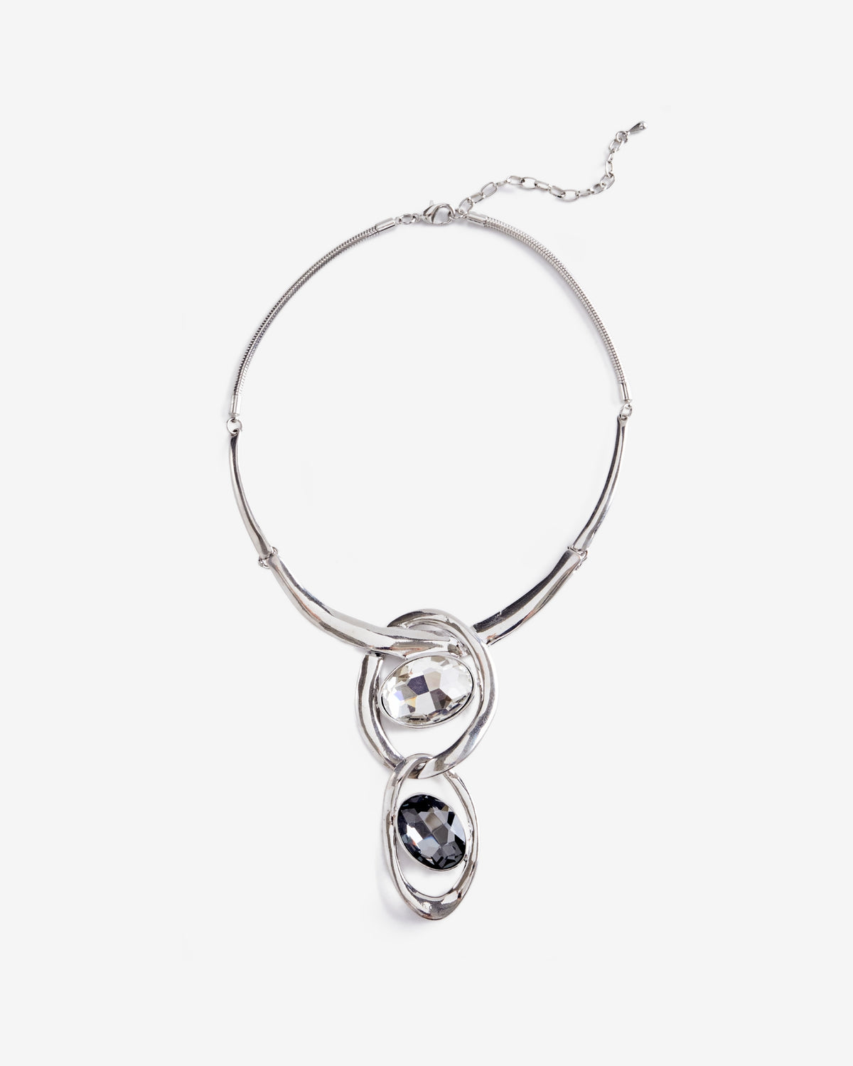 Statement Collar Necklace Silver