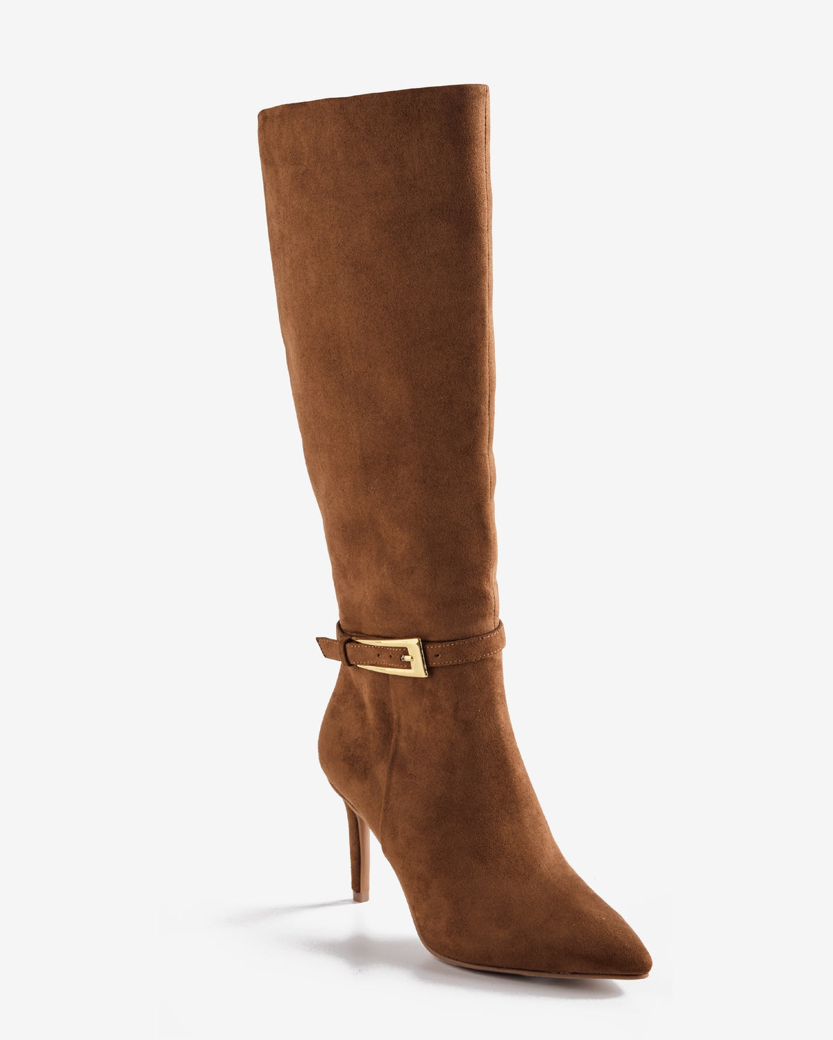 BCBGeneration Hardware Strap To The Knee Boot Cognac