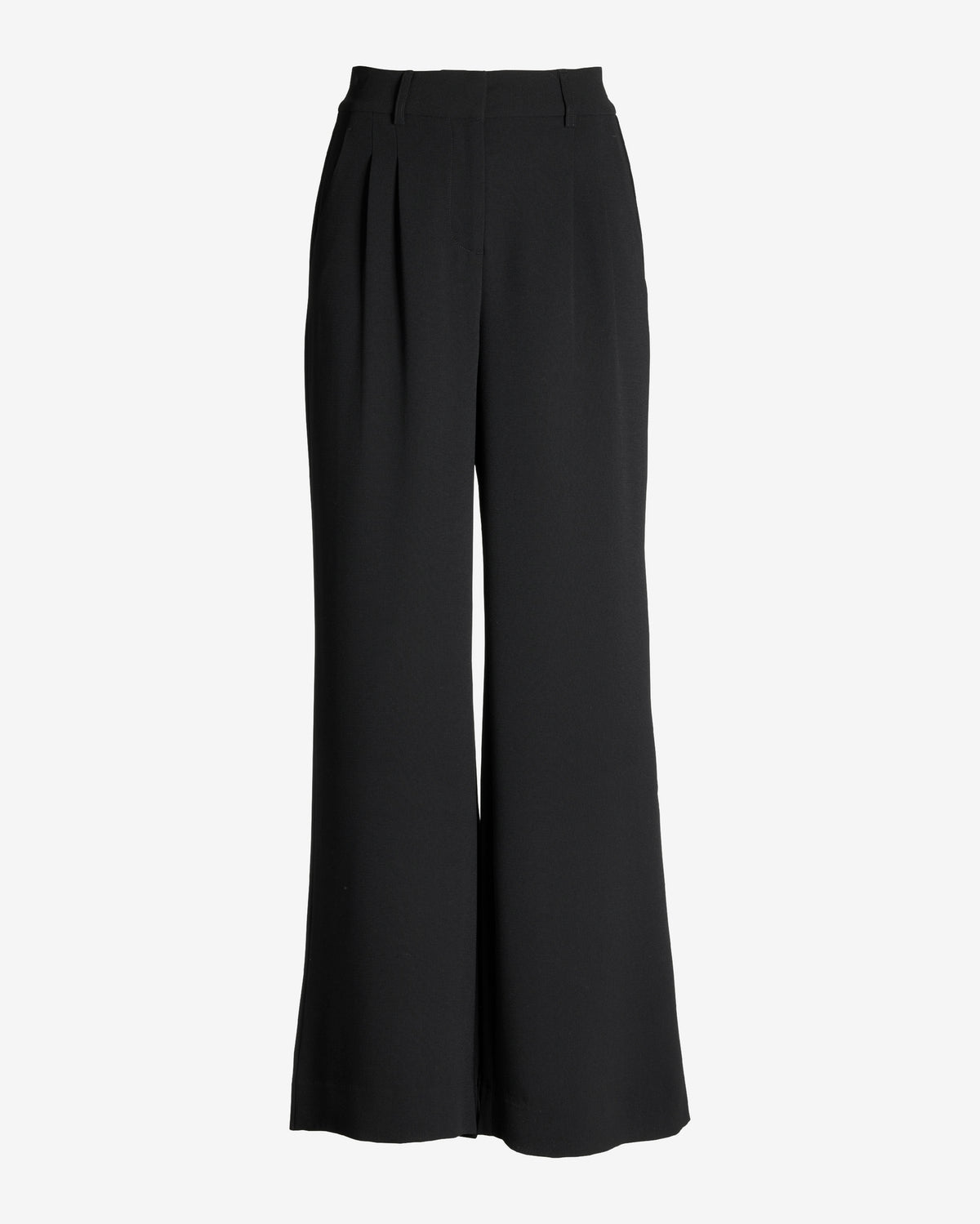 Malibu Wide Leg Effortless Drape Trouser Pant Black