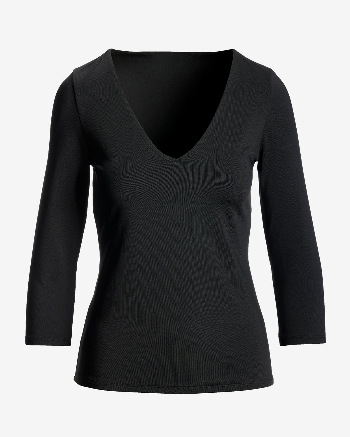 So Modern Three Quarter Sleeve Top Black