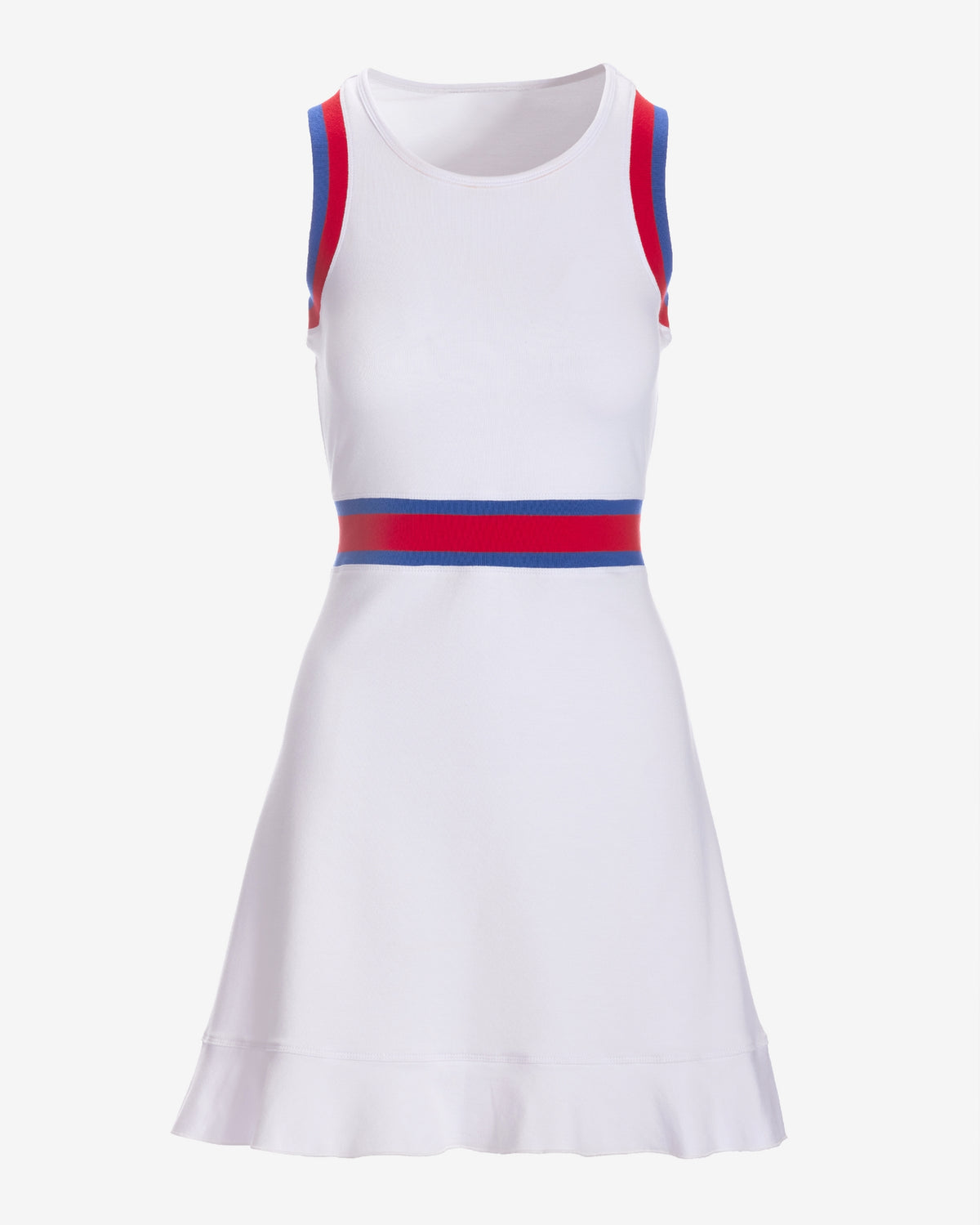 Striped Sport Dress White