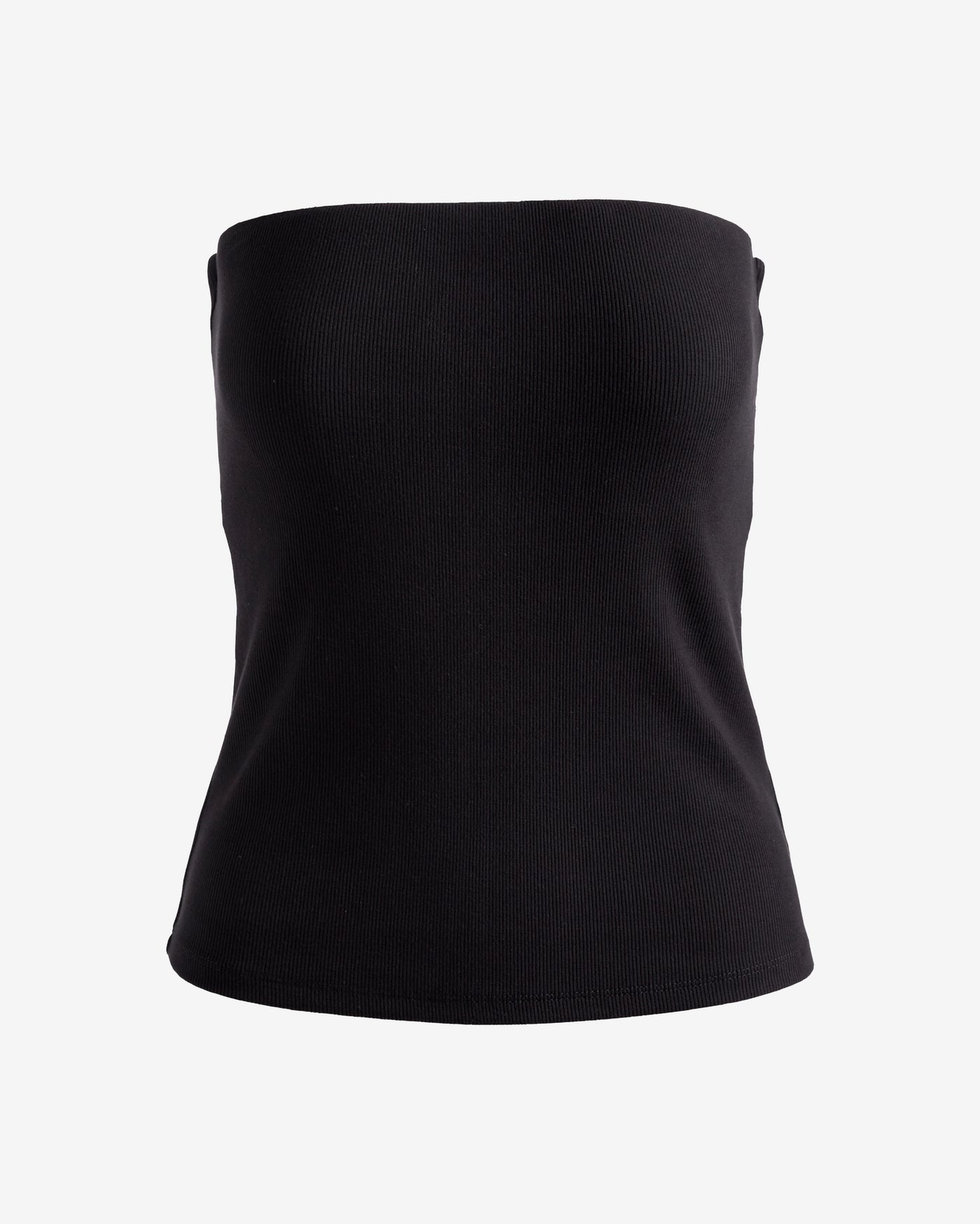 So Essential Ribbed Strapless Tube Top Proper Black
