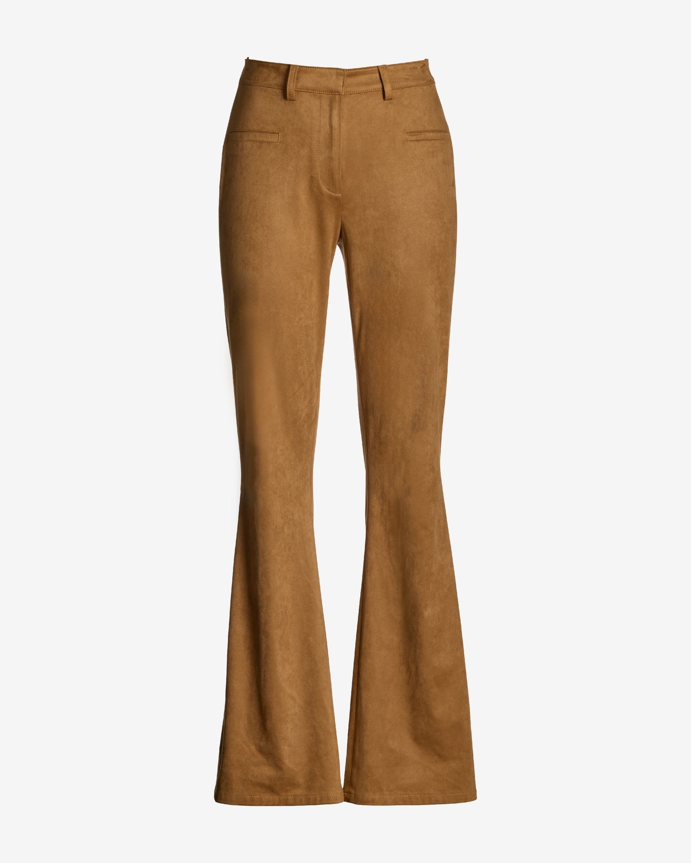 Faux Suede Bootcut Pant Camel