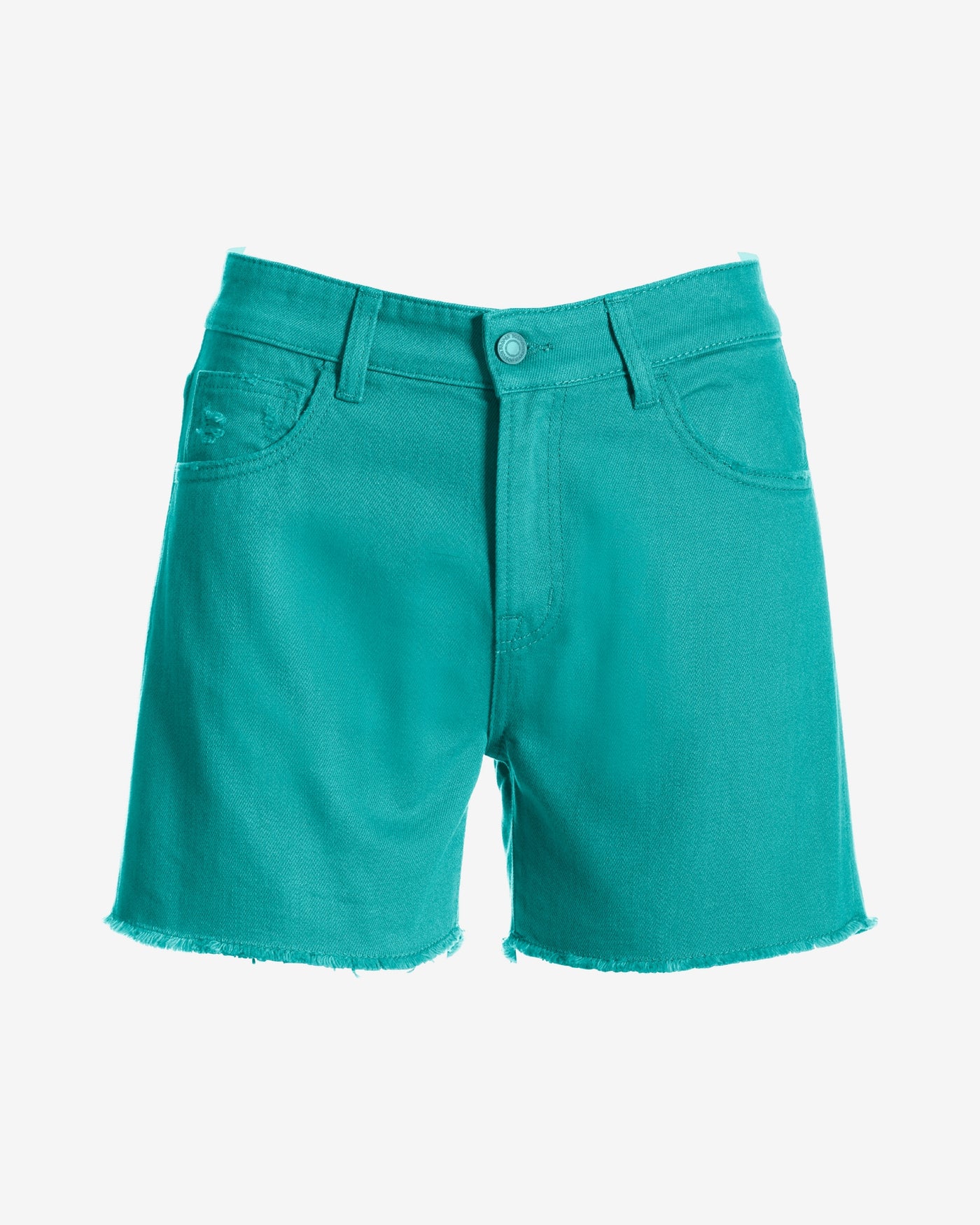 Relaxed Cut Off Denim Short Ceramic