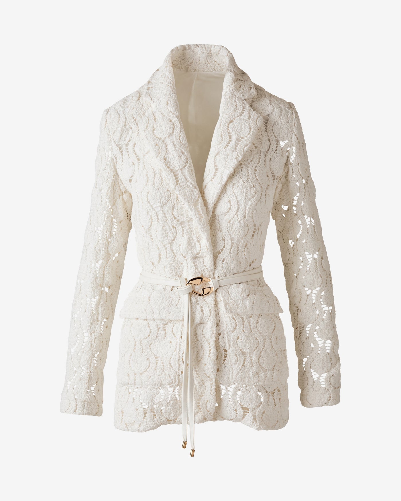 Crochet Blazer White