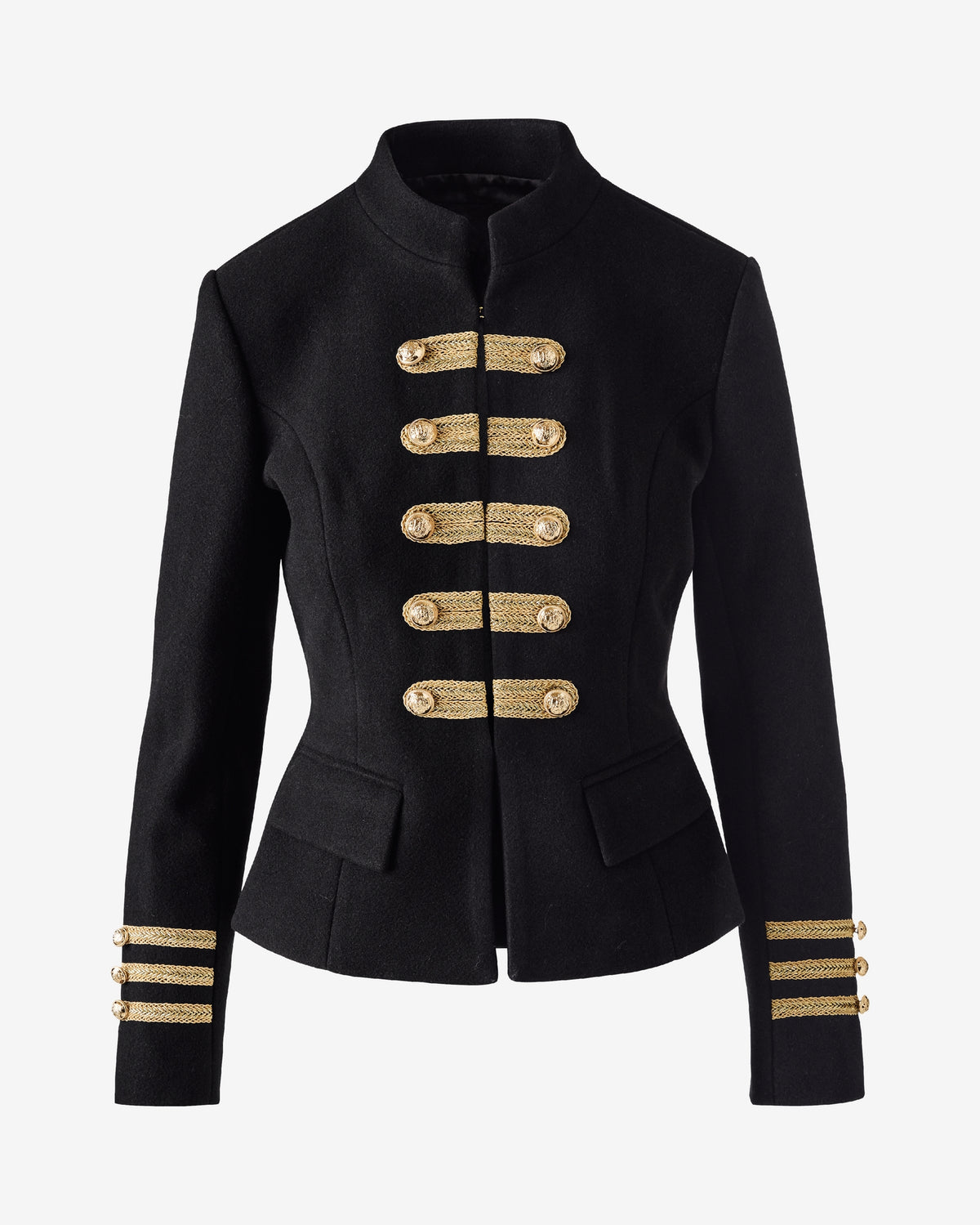Napoleon Jacket with Gold Trim Proper Black
