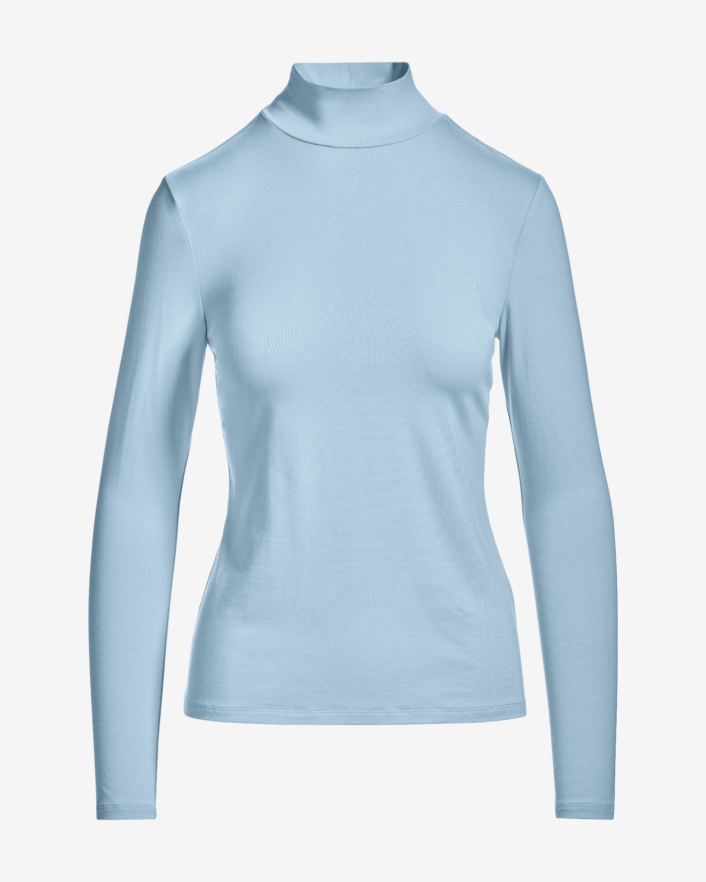 Long Sleeve Layering Turtleneck Cool Blue