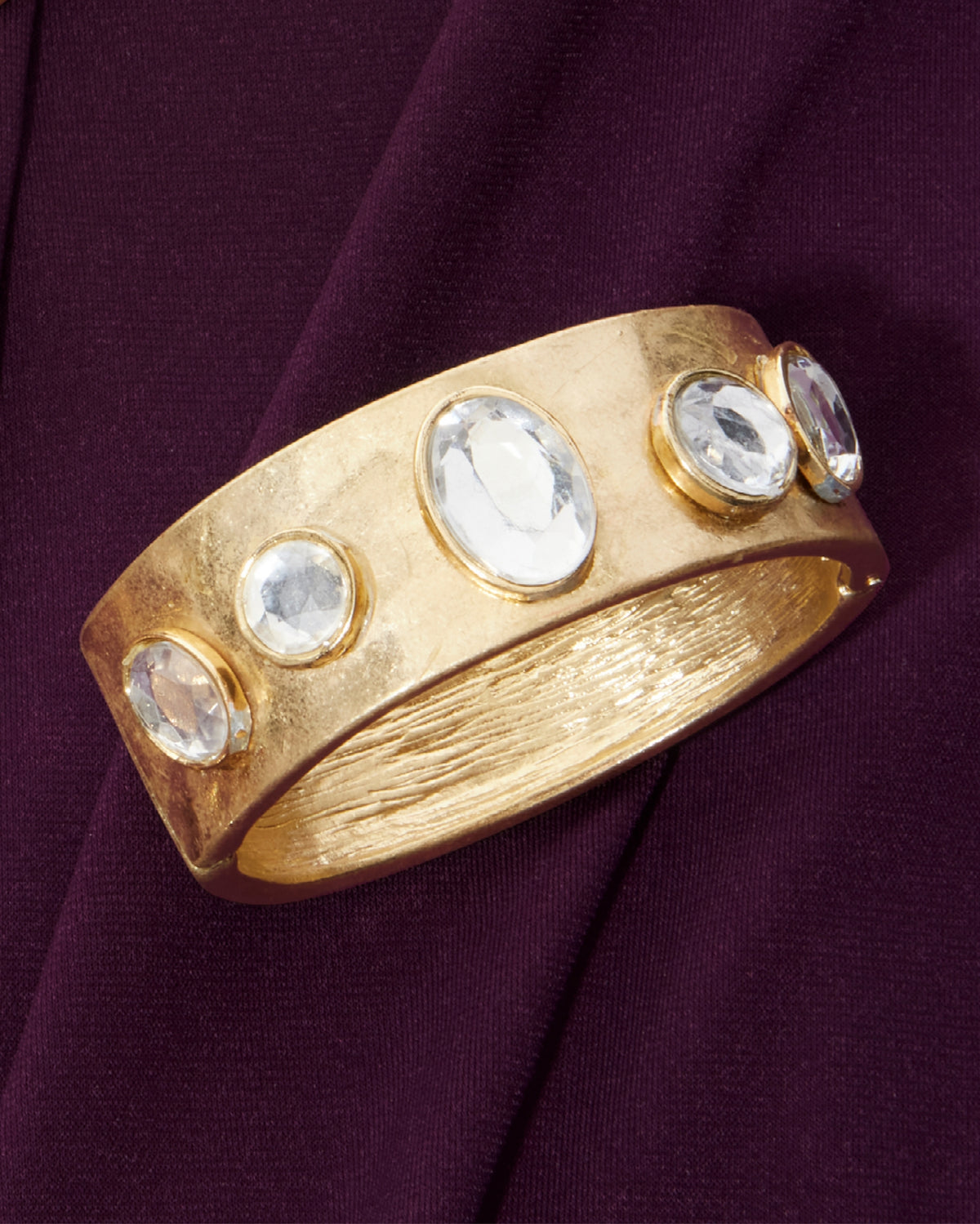 Crystal Gem Cuff Gold