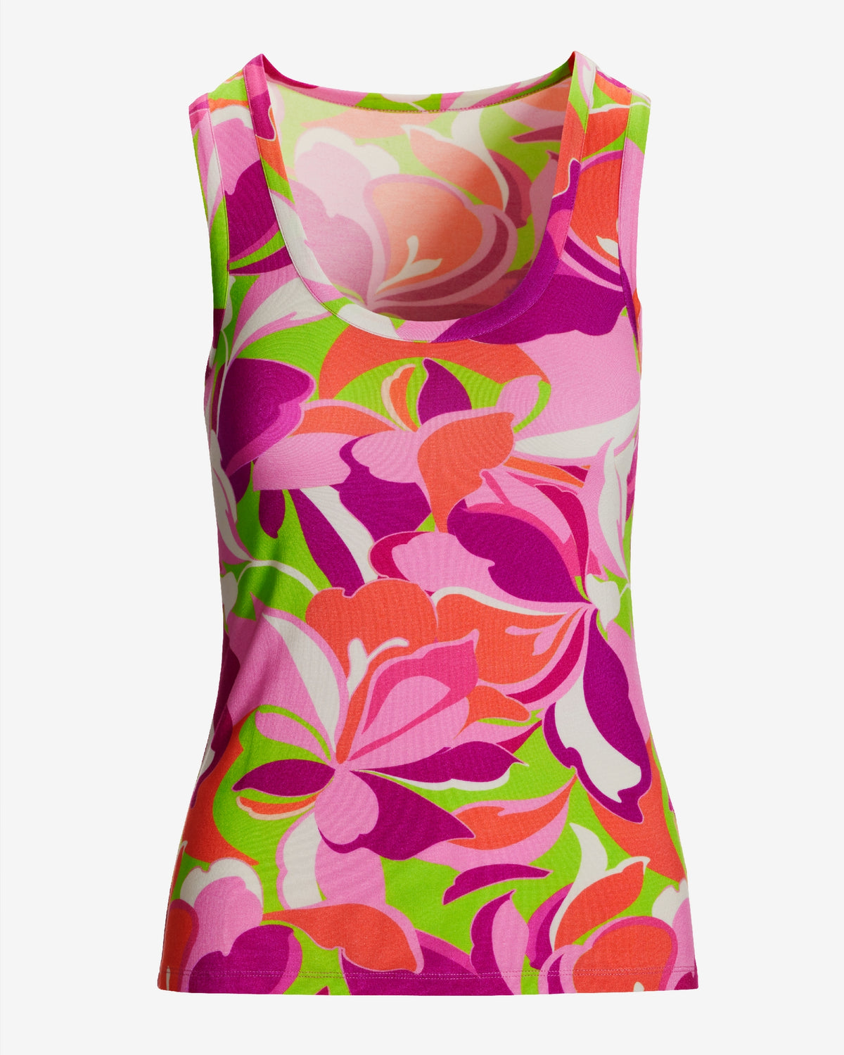 Printed So Effortless Tank Top Tropical Abstract