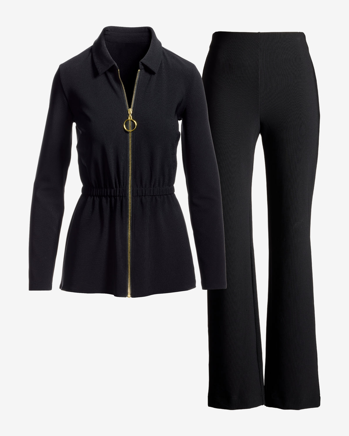 Beyond Travel Cinch Waist Coordinates Jet Black