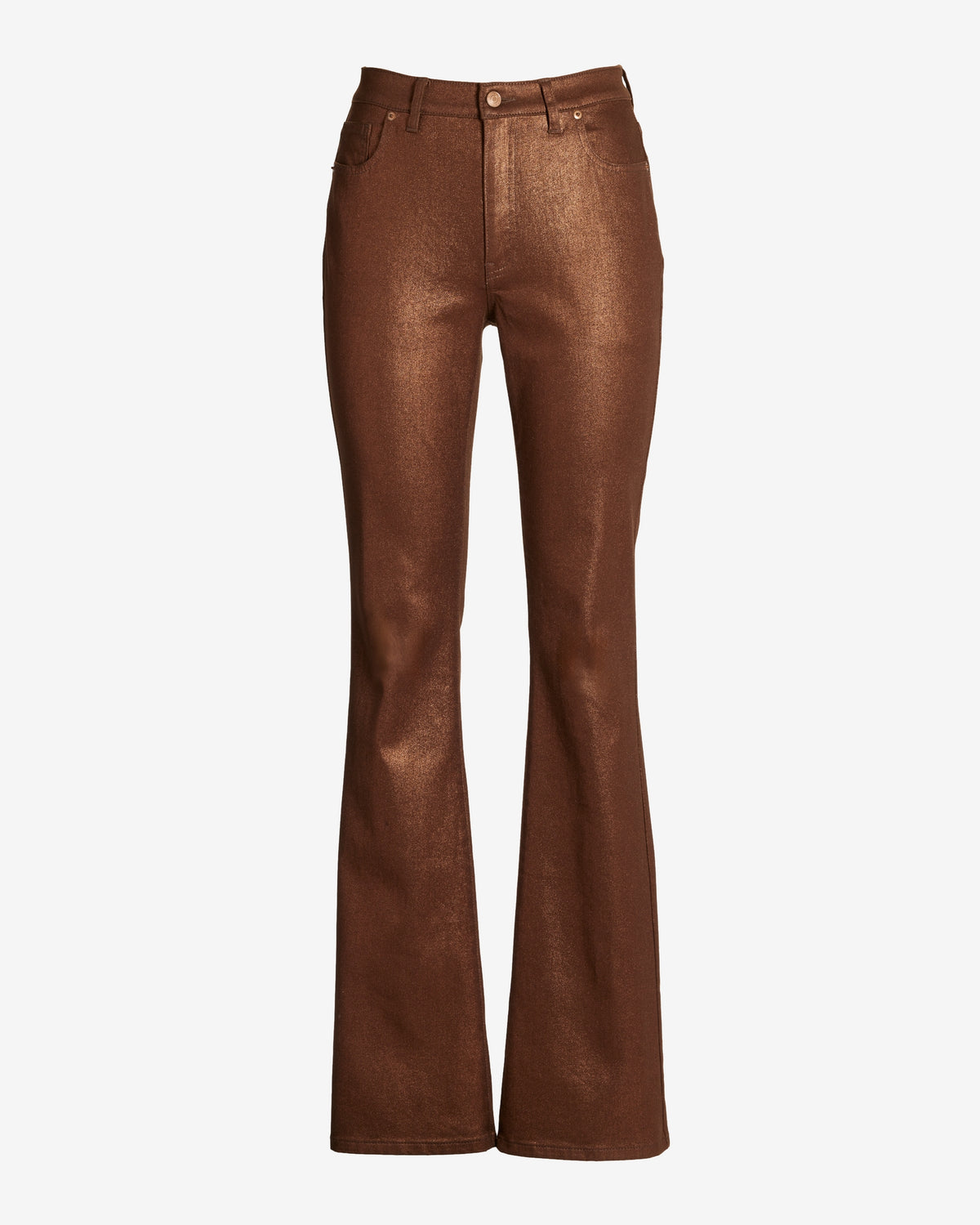 Monterey Coated High Rise Bootcut Jean Bronze