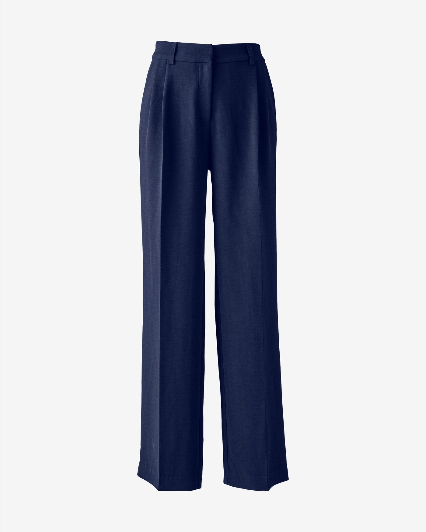 Textured Wide Leg Pant Navy