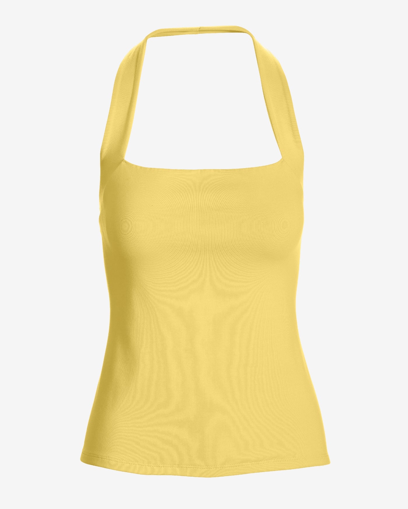 So Sexy Halter Knit Top Lemon Drop