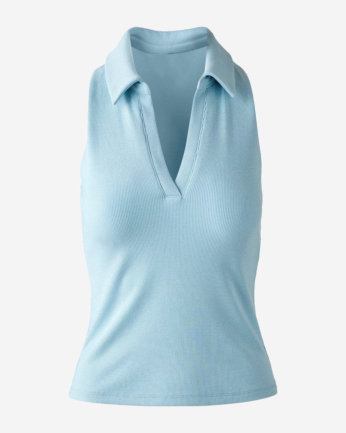 So Essential Polo Neck Knit Top Corydalis Blue