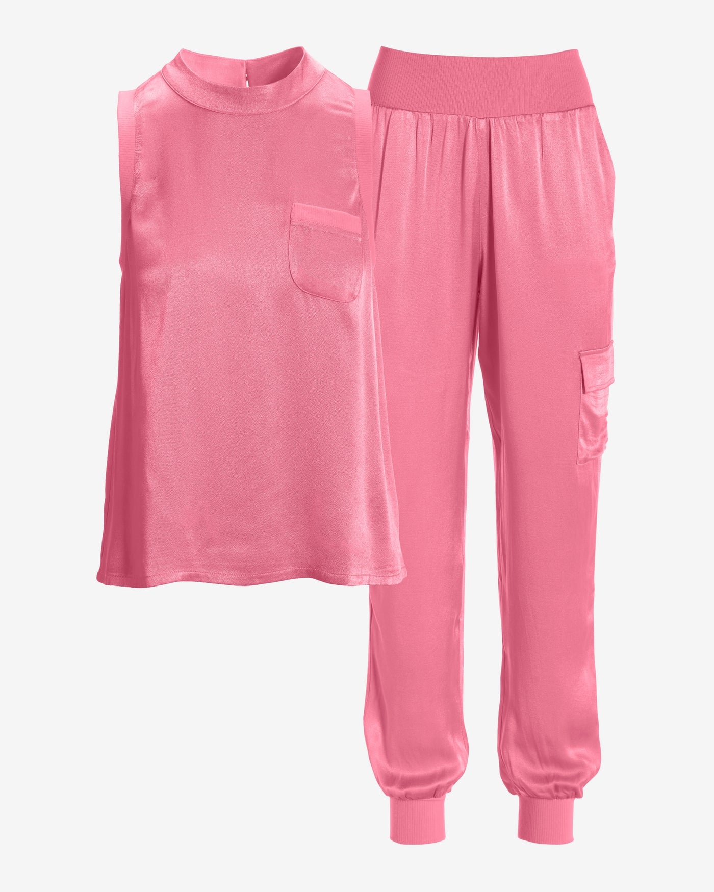 Charmeuse Cargo Set Aurora Pink