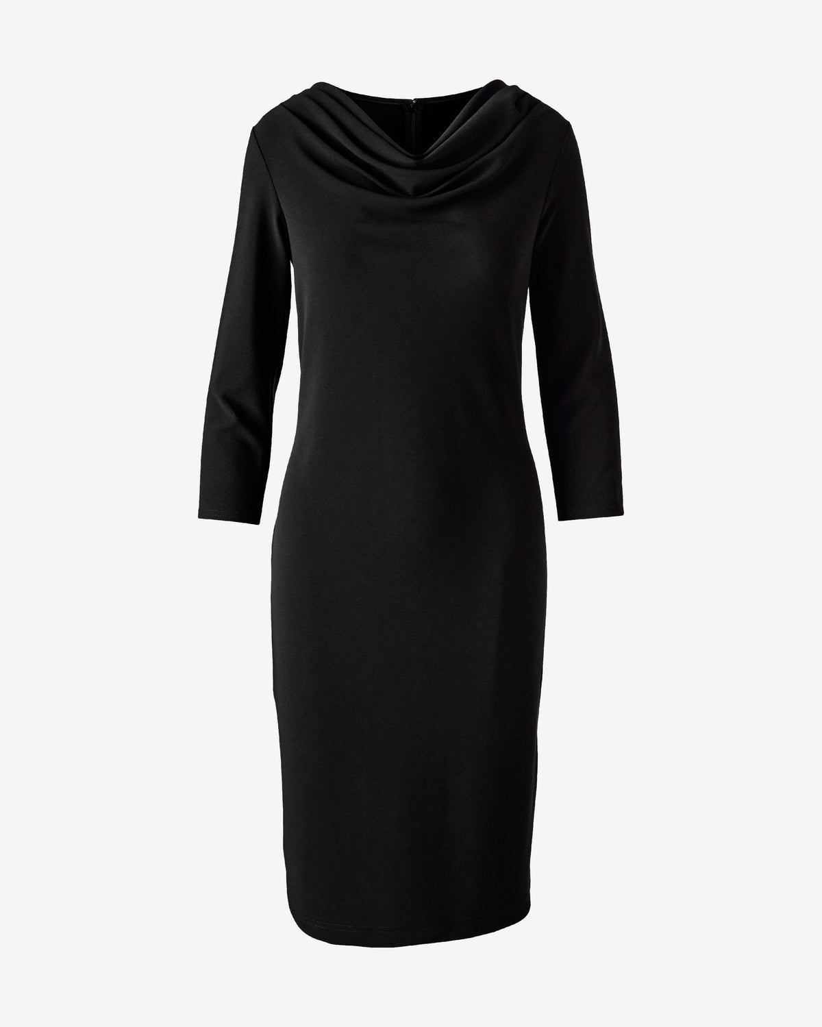 Beyond Travel Cowl Neck Dress Jet Black