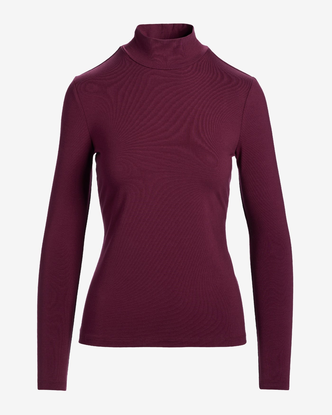 Long Sleeve Layering Turtleneck Black Cherry