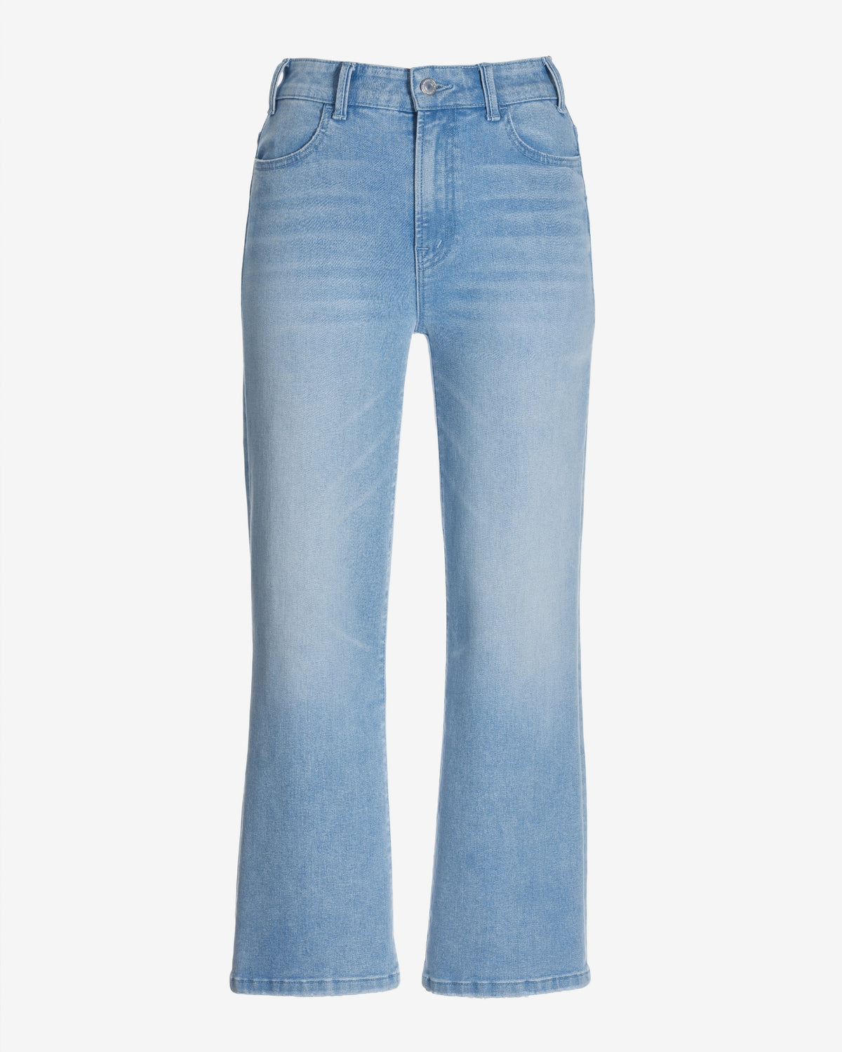 Malibu Wide Leg Cropped Jean Light Wash Denim