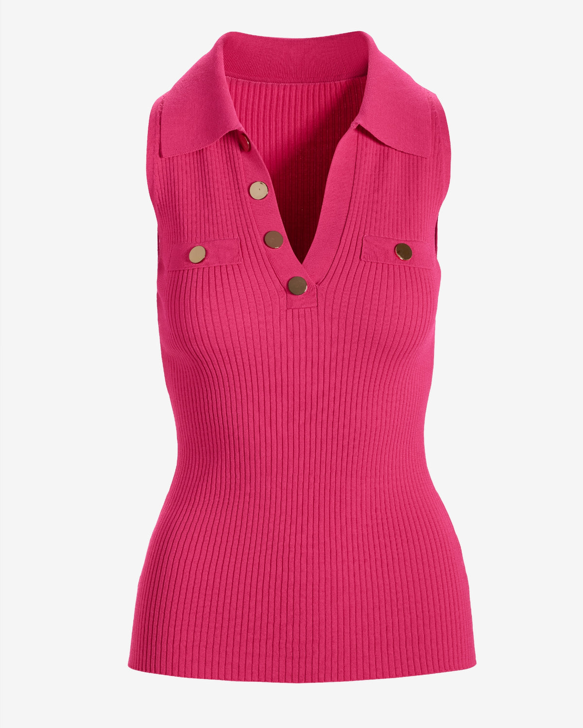 Sleeveless Ribbed Sweater Tank Blossom