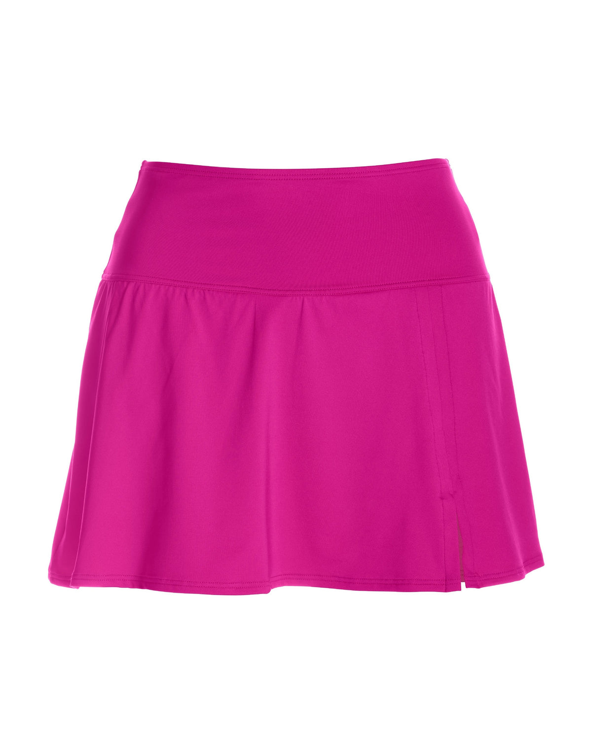 Swim Sense High-Waisted Skirted Bottom Fuchsia Red