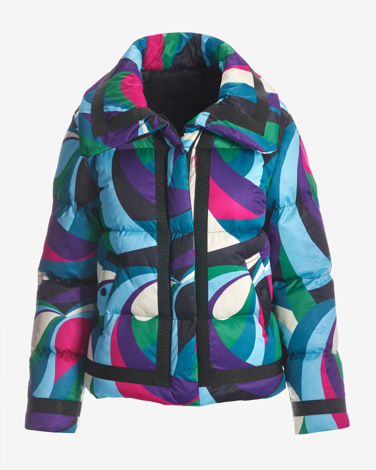 Printed Puffer Jacket Multi