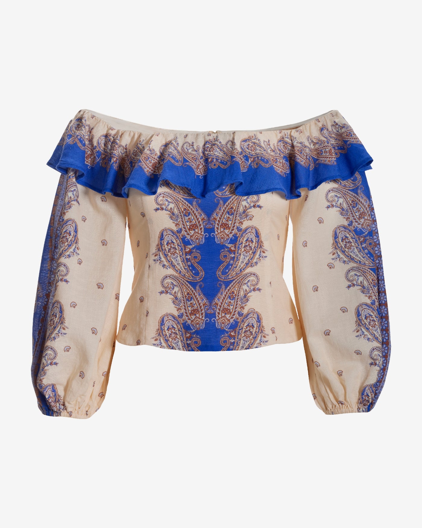 Print Off the Shoulder Blouse Multi