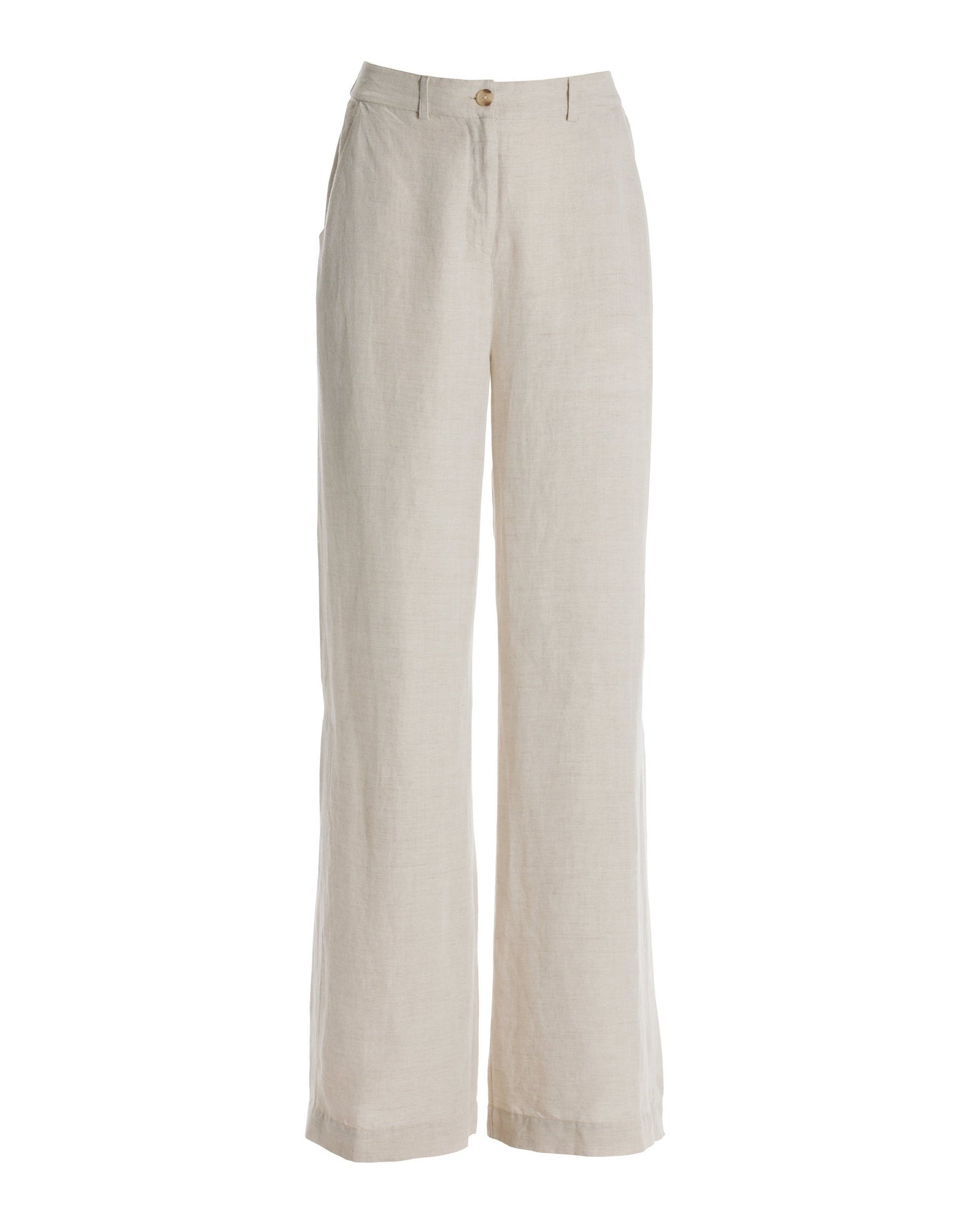 Linen Wide-Leg Pant - Flax | Boston Proper