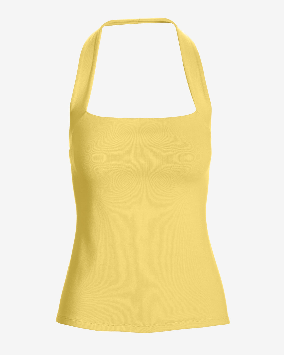 So Sexy Halter Knit Top Lemon Drop