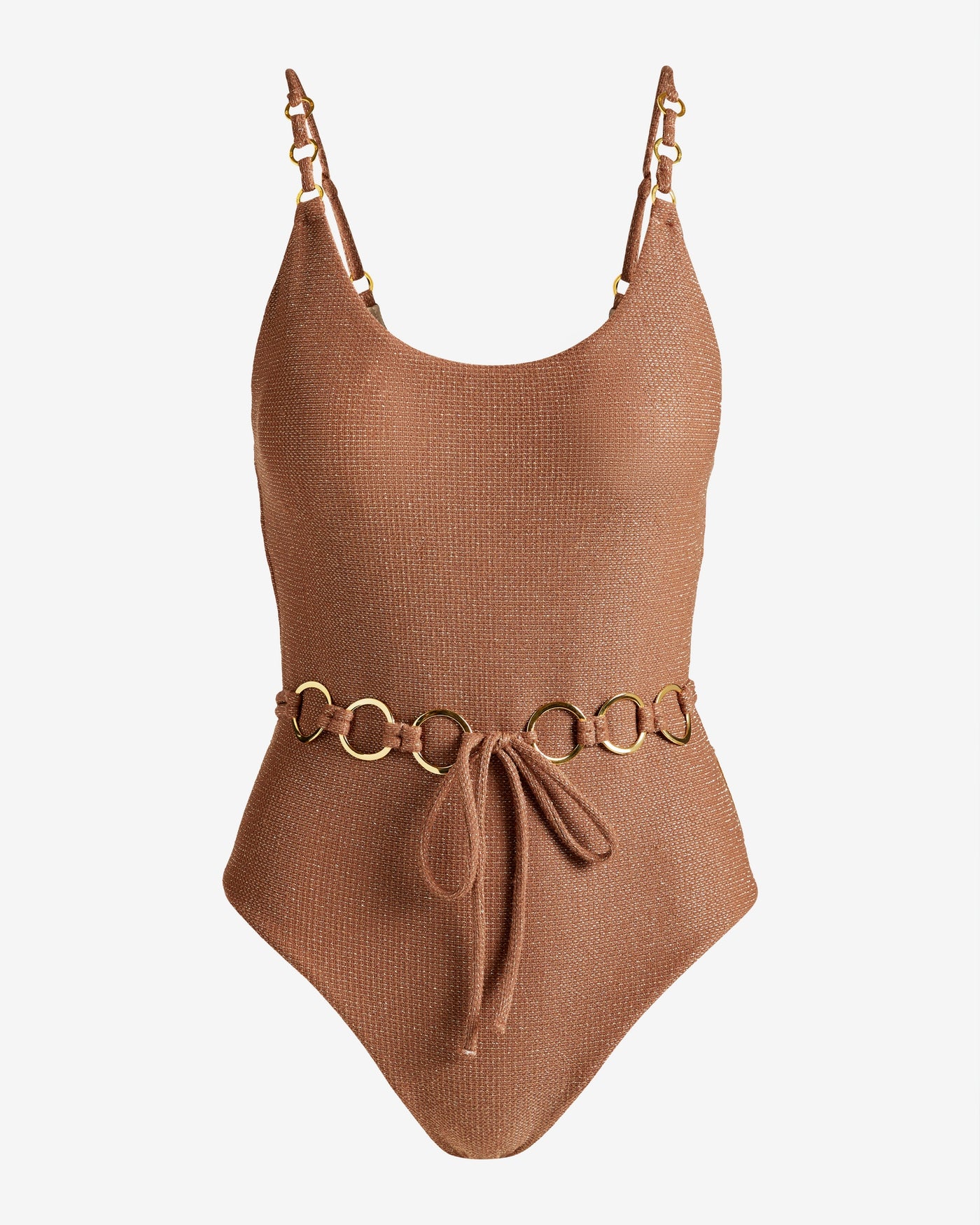 PQ Swim x Boston Proper Hardware Detail One Piece Mocha