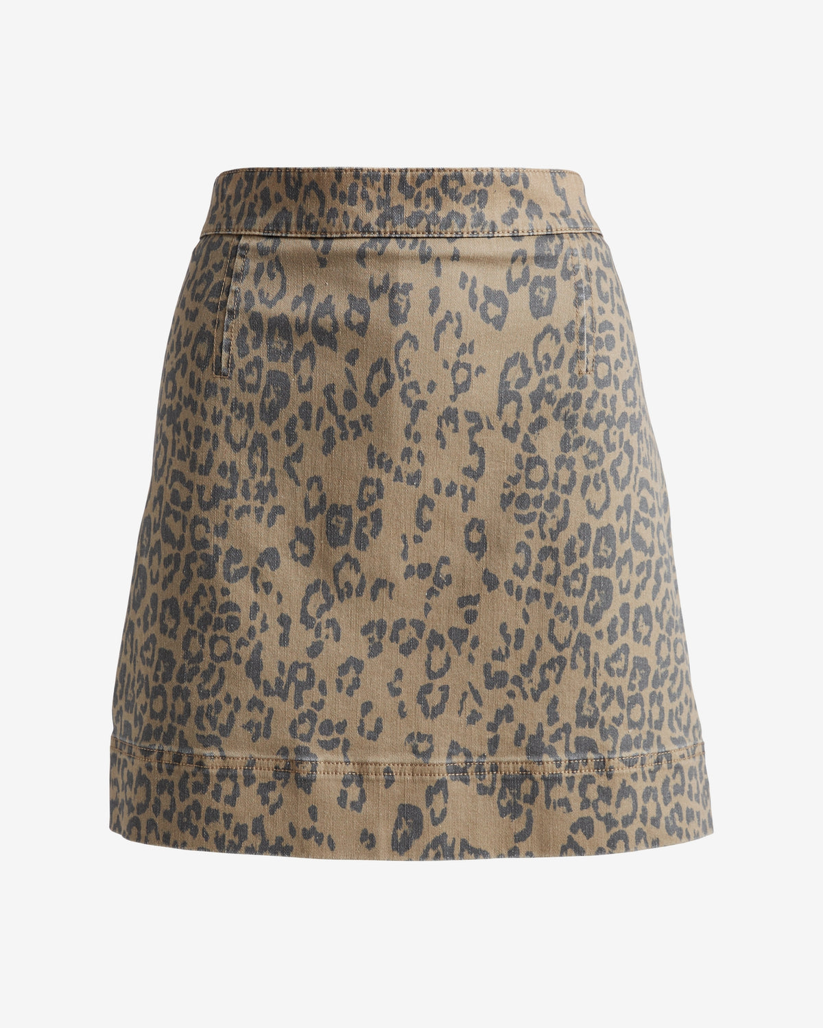 Chic Denim Skort Animal Print Animal Print