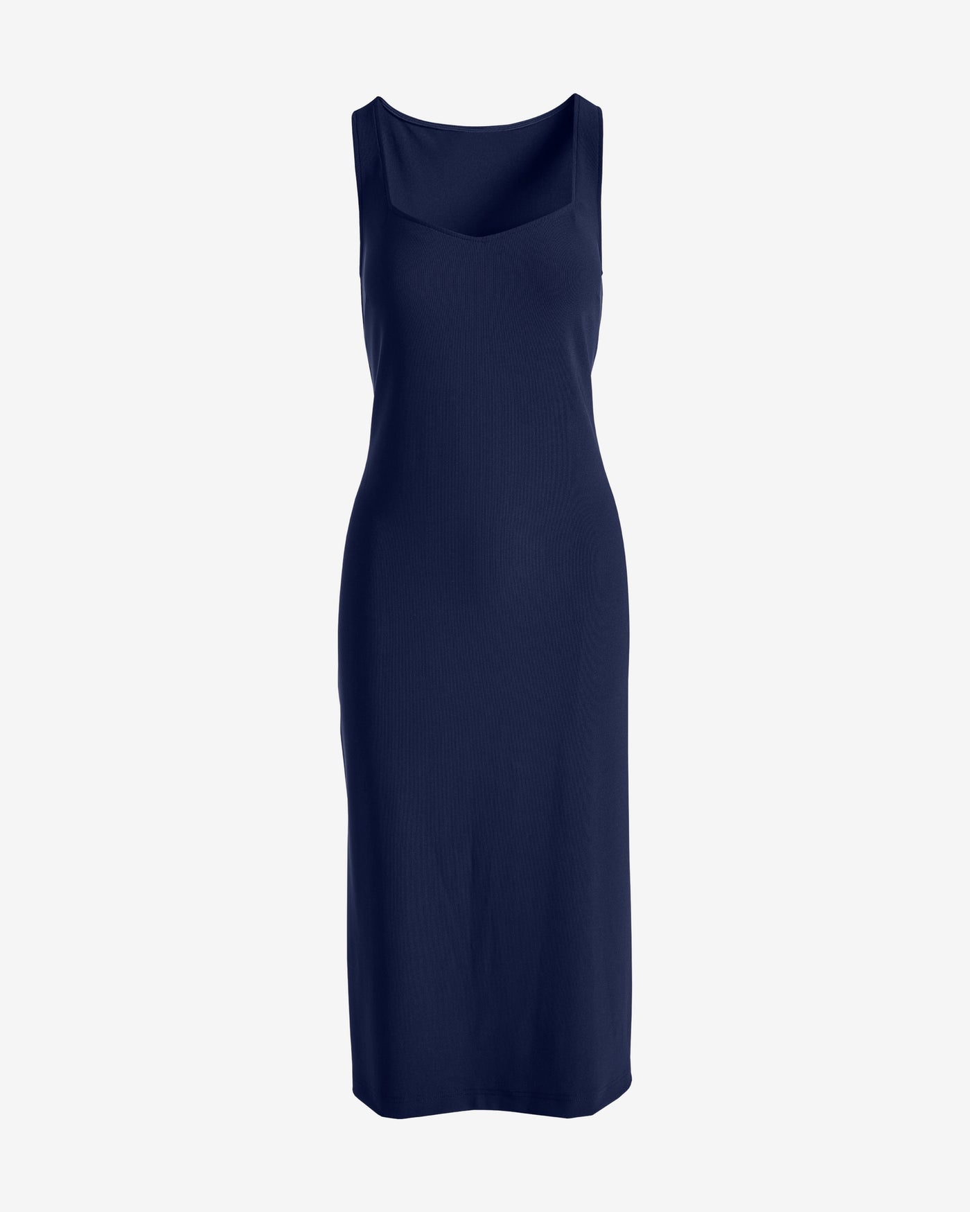 Beyond Travel Sweetheart Neckline Midi Dress Maritime Navy