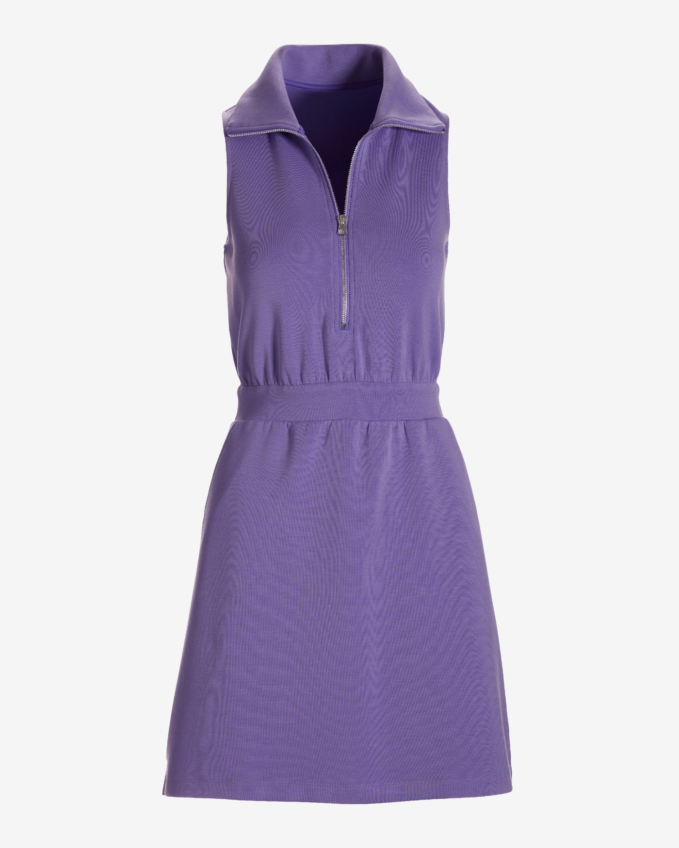 Luxe Lounge Zip Cinched Waist Dress Bougainvillea