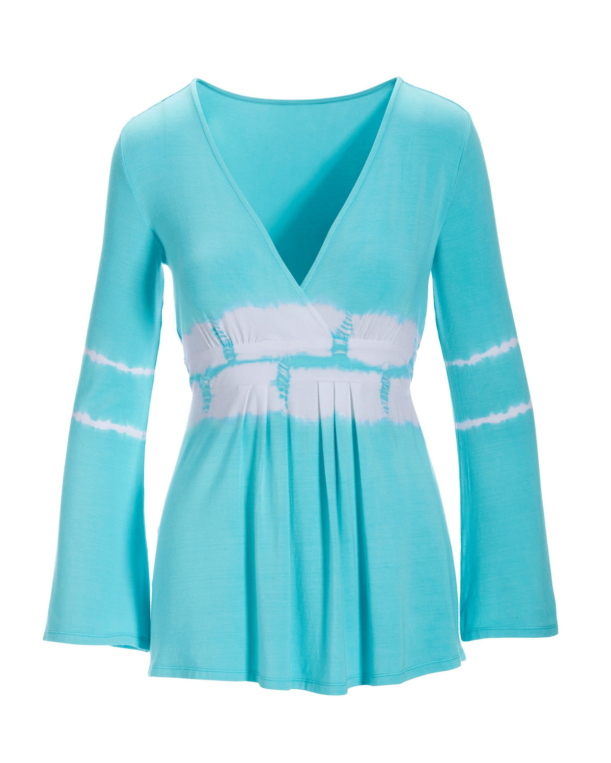 Tie Dye Tunic Turquoise/White