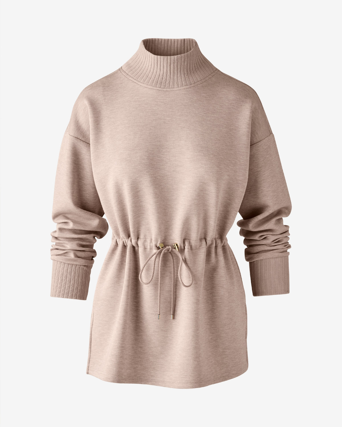 Luxe Lounge Drawstring Tunic Mushroom