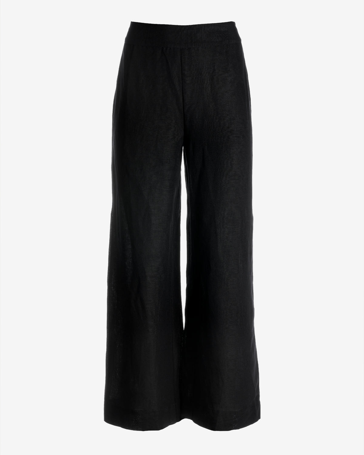 Malibu Linen Cropped Pant Black