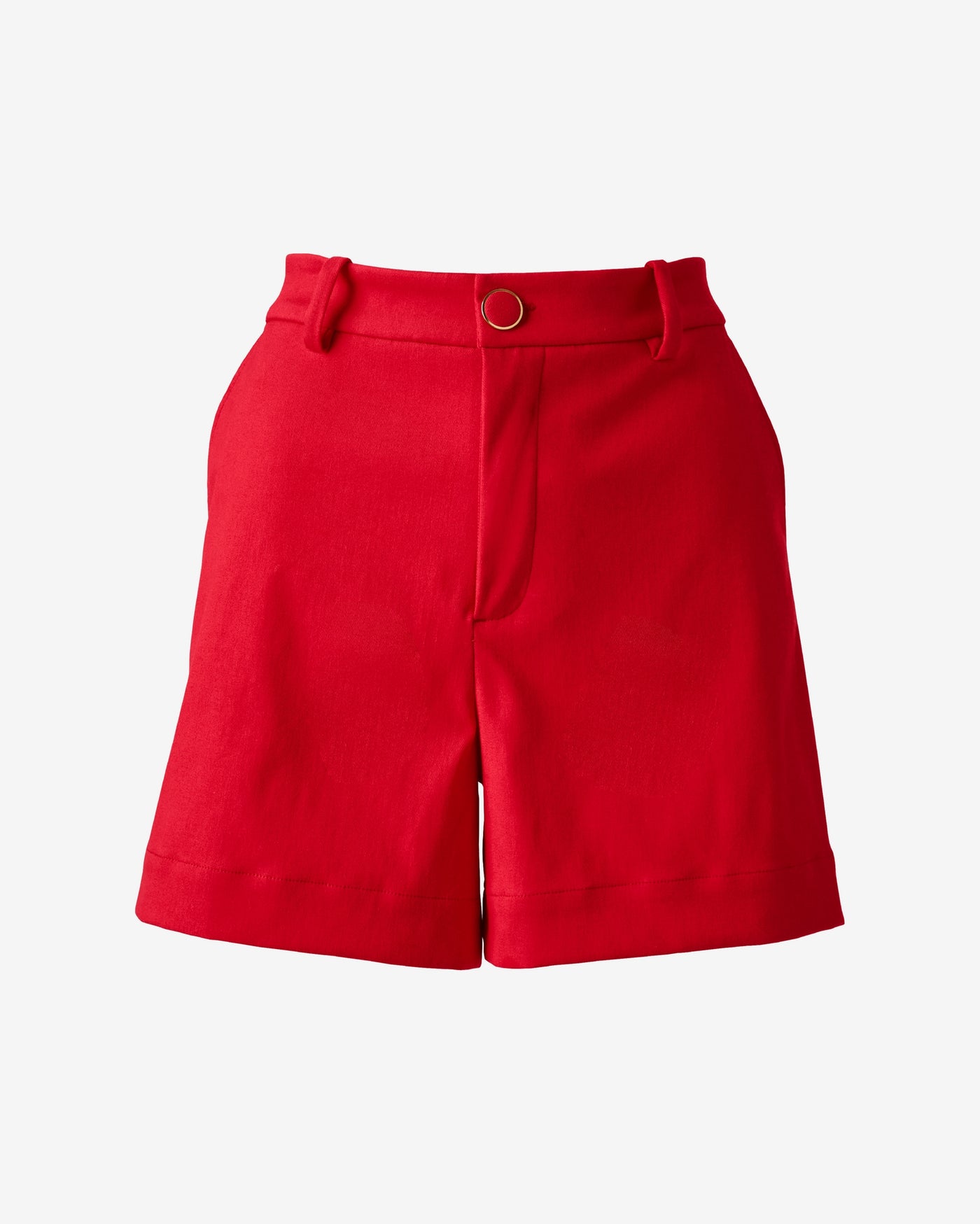 Relaxed Twill Short Tomato Red