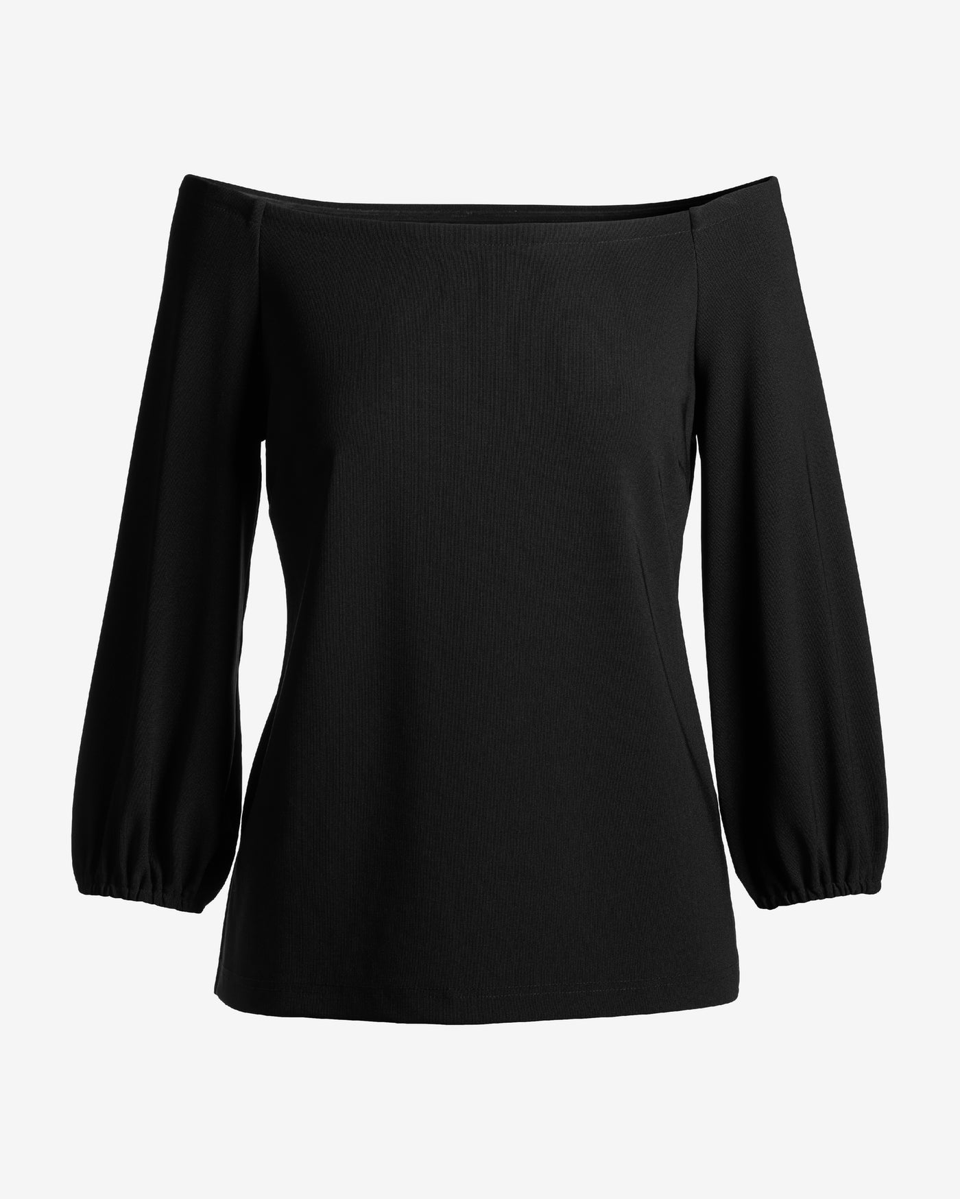 Beyond Travel Off The Shoulder Top Jet Black