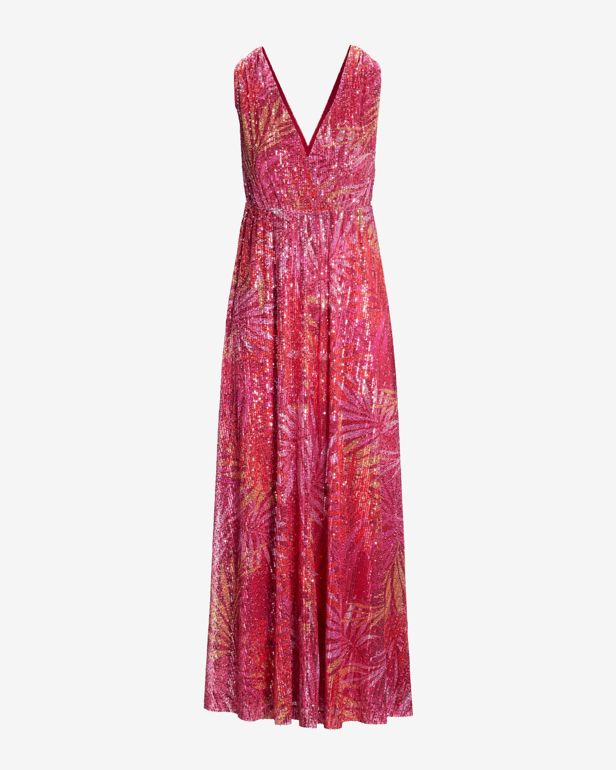 Summer Soiree All Over Sequin Sleeveless Maxi Dress Summer Soiree