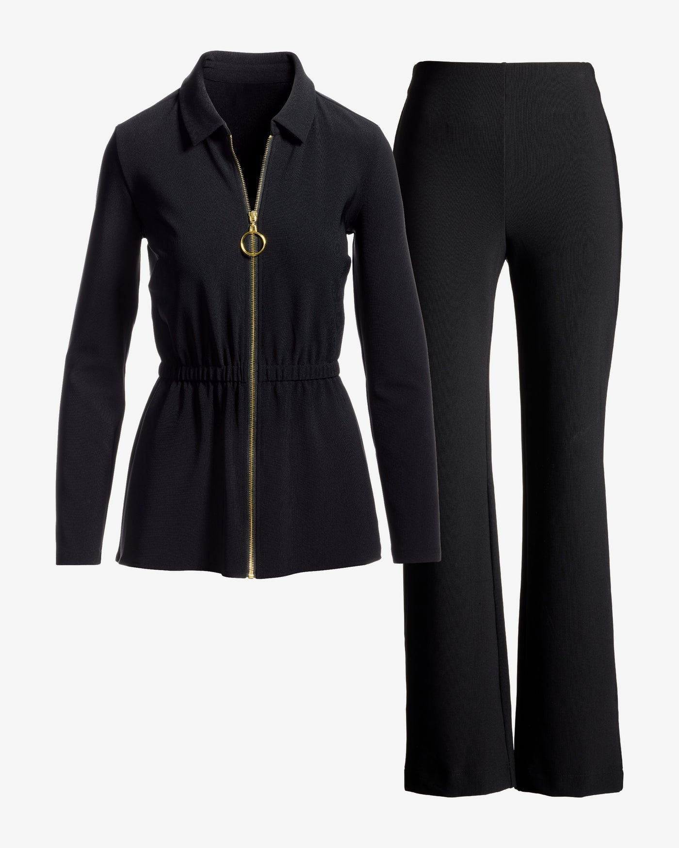 Beyond Travel Cinch Waist Coordinates Jet Black