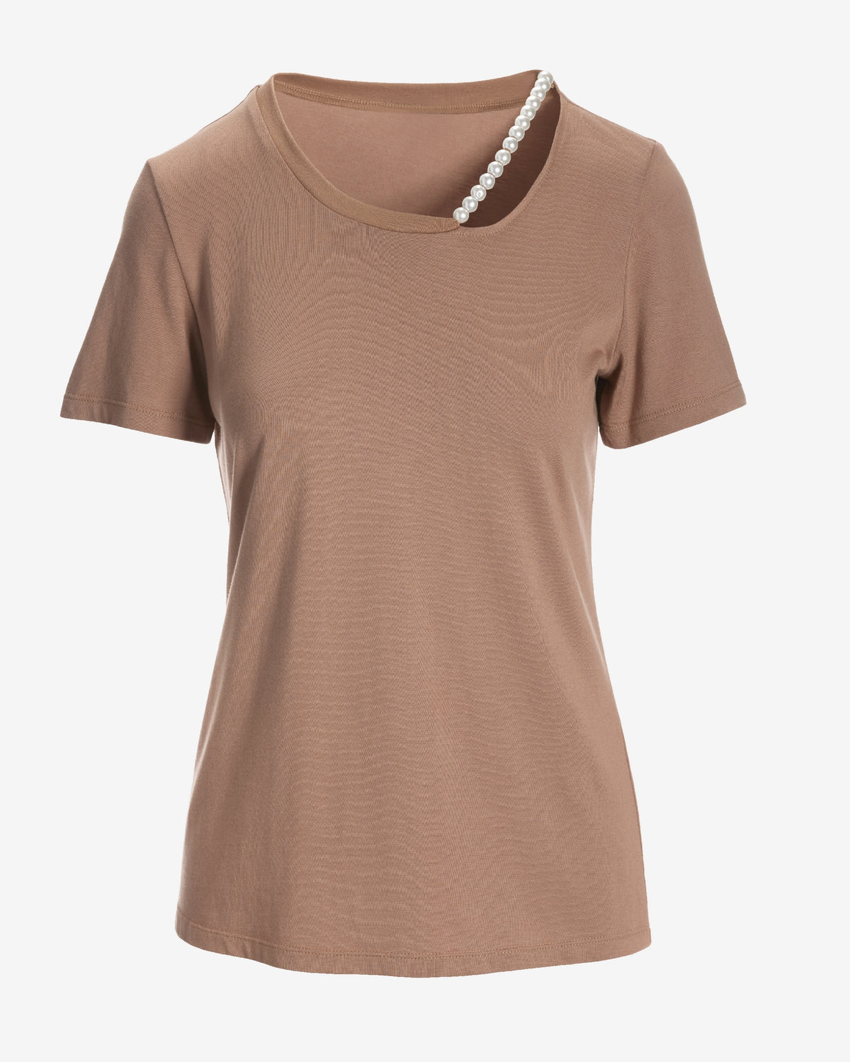 Pearl Cut Out T Shirt Chanterelle