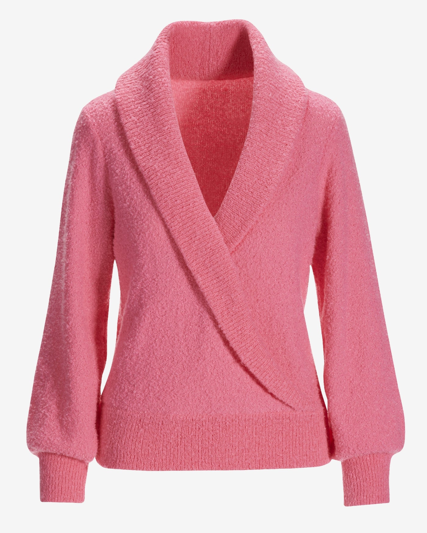 Shawl Collar Cozy Sweater Pink